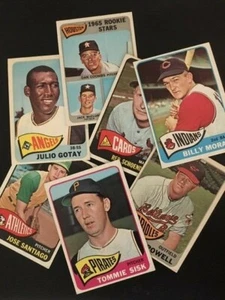 1965 Topps Baseball Singoli - Scegli la tua carta -- 371-598 -- numeri alti - Foto 1 di 357