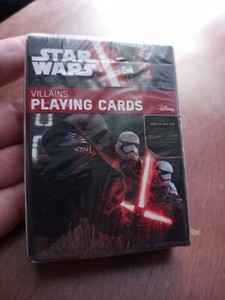 STAR WARS - VILLAINS - PLAYING CARD DECK - 52 CARDS NEW - 52646