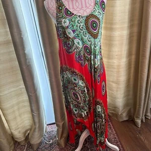 Vintage Mudd maxi dress cover up cotton size medium - Picture 1 of 7