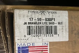 Poison Spyder 17-59-030P1 Poison Spyder JK Brawler Lite Front Skid Black - Picture 1 of 2