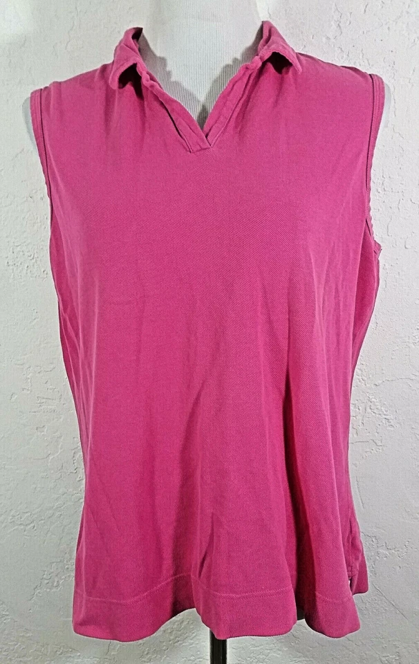 Camiseta sin mangas Mountain Lake Sport para mujer talla XL pequeña rosa cuello en V camisa Foto 1 de 4