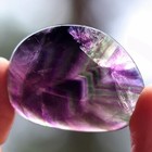 Tumbled Polished Stone: Fluorescent Fluorite (FLU41)