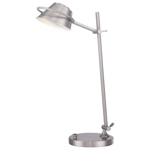 Lampada da Tavolo Scrivania Lato Ufficio Nichel H 51 CM LED - Foto 1 di 3