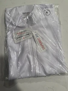 White Scrubs Nursing Uniform Small - Picture 1 of 3