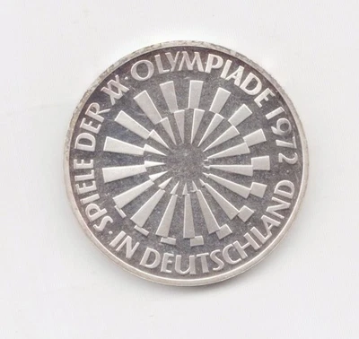 Germany  Silver Proof 1972-D 10 Mark-Lot Z2 - Image 1 of 2