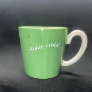 Department 56 Mug Frog Inside Ribbit Ribbit Green Ceramic coffee Mug Tea Cup - Picture 1 of 7