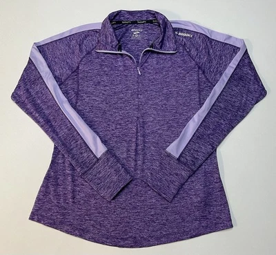 Brooks Dash 1/2 Zip Pullover Purple Top Sz M Chest 37” Athleisure Running EUC - Image 1 of 4