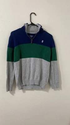 Suéter IZOD Kids Colorblock Cuarto Cremallera Foto 1 de 4