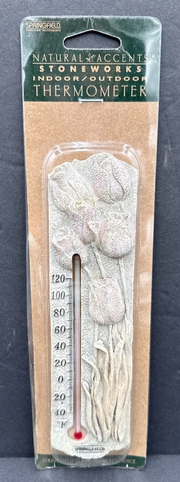 Termómetro de Colección Acentos Naturales Stoneworks Interior Exterior Precisión Springfield Foto 1 de 4