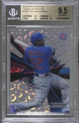 2015 Topps High Tek Grass /25 Addison Russell #HT-AR BGS 9.5 GEM MINT Rookie RC - Image 1 of 2