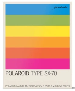 Polaroid SX-70 Color Film Giambarba Spectrum Edition- 8 Photos - NEW - Picture 1 of 9