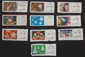 x(IRL-116) IRELAND 2010-14 Post & Go. CHRISTMAS 10 different stamps on paper - Picture 1 of 1