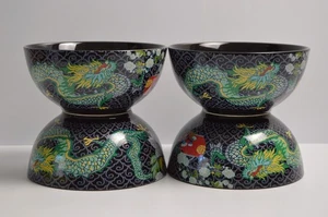 4 Williams Sonoma Schumacher Chiang Mai Dragon Noodle Bowls 7" NWT NEW - Picture 1 of 10