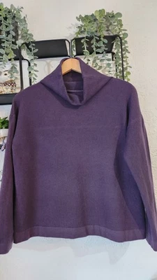 Alpha Studio Wool & Cashmere Jumper – Plum Purple Size 8/10 - Image 1 of 4