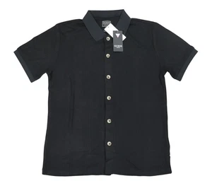 Guess Joshua Soft Textured-Knit Short Sleeve Button Down Men's Shirt S NWT - Picture 1 of 3