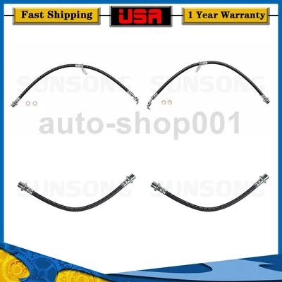 Manguera de línea de freno delantero trasero para Toyota Sienna 3,0 L 2003 2002 2001 2000 1999 1998 Foto 1 de 4