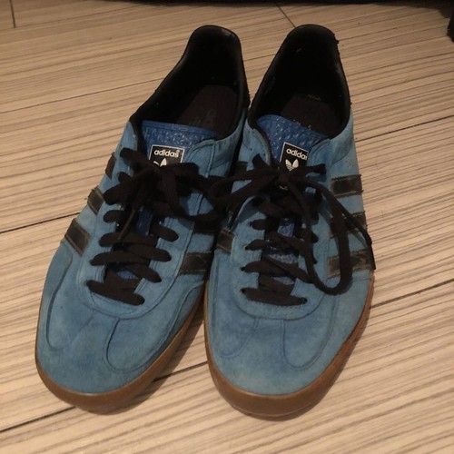 Sneakers Adidas Gazelle blu scamosciate 9 stile retrò americano usate