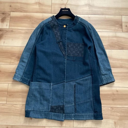 LOUIS VUITTON（LV） Cappotto Louis Vuitton Monogram Patchwork Denim senza colletto m7_0712