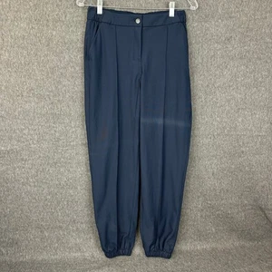 Lululemon Warpstream Pleated Front Jogger Pants Navy Sz 27 Office Athleisure - Picture 1 of 10