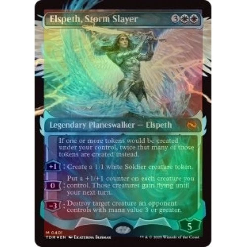 Foil Elspeth, Storm Slayer (showcase) M/NM Magic MTG Tarkir: Dragonstorm - Image 1 of 1