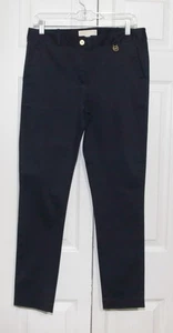 Pantalones elásticos de algodón azul marino para mujer MK Michael Kors talla 8 - Imagen 1 de 6