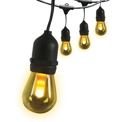 Feit Electric LED String Lights with Flame Bulbs Effect, 12ft Commercial Grade - Image 1 of 4