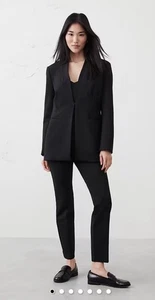 Neu mit Etikett Banana Republic kragenlose Damen-Pontejacke SCHWARZ XL normal - Bild 1 von 5