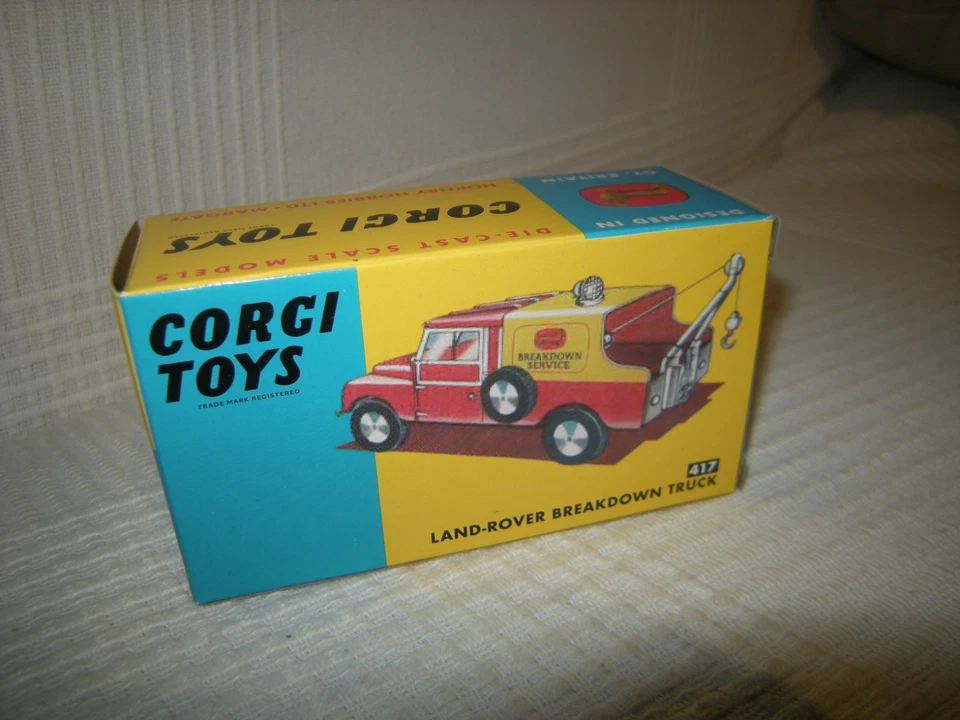1:43 Corgi ? Land Rover Breakdown Truck Repro in OVP - Bild 1 von 1