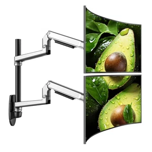 Ergounion Dual Monitor Wandhalterung für flache oder gebogene Bildschirme bis 38, innerhalb... - Bild 1 von 6