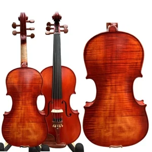 Nice-looking SONG master tone! 5 strings 14" viola ,Whole back Strad model - Picture 1 of 14