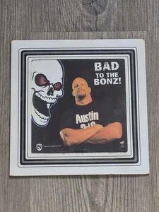 VTG WWE WWF Stone Cold Steve Austin 10” X 12” Carnival Fair Prize Glass Mirror - Picture 1 of 4
