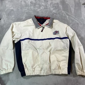 Vintage Tommy Hilfiger Jacket Mens XL Golf Windbreaker Vinny Event 90s - Picture 1 of 22