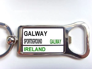 CONNACHT RUGBY STADIUM ROAD BADGE STREET SIGN BOTTLE OPENER KEYRING CHAIN GIFT - Picture 1 of 1