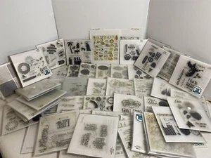 My Acrylix-Close To My Heart Lot of 55+ Stamp Sets, Most New Christmas, Birthday - Picture 1 of 9