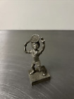 Figurine vintage joueur de tennis en étain raquette homme/garçon 1975 John Sullivan