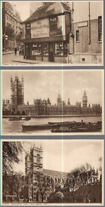12 SUPERB RARE POSTCARDS - LONDON C.1939 Set B by Photochrom