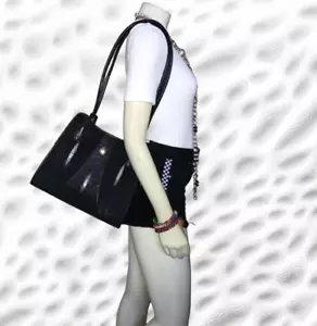 Bolso de hombro vintage y genuino Stingray - Imagen 1 de 10