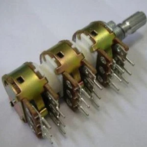 Panel Mount PCB 6 x Step x 10k Linear 6x10k Rotary Volume Tone Potentiometer Pot - Picture 1 of 4