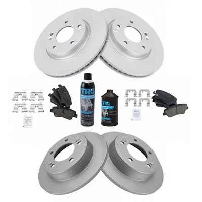 Комплект переднего/заднего дискового тормоза подходит для Hyundai Elantra GT Coupe 2013-2016 Veloster - Изображение 1 из 4