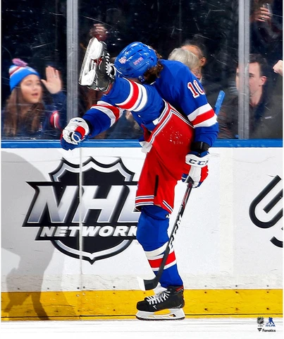 Artemi Panarin New York Rangers Unsigned Goal Celebration Photograph Cover