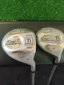 King Cobra Ti Titanium Driver 5 Wood Set Regular Graphite Shafts - Picture 1 of 8