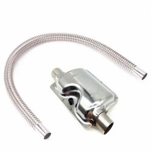 Tubo de escape de acero inoxidable de 60 cm 1" + silenciador para aire diésel calentador de estacionamiento SU - Imagen 1 de 7