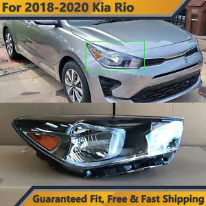 Headlight Replacement for 2018 2019 2020 Kia Rio Halogen Passenger 92102-H9000 - Picture 1 of 4