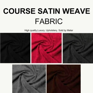 Course Satin Weave Fabric - High Quality - Sold by Meter - Perfect For Cushion - Picture 1 of 6