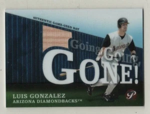 2004 Topps Pristine Going Going Gone Luis Gonzalez Diamondbacks Game Used Bat - Picture 1 of 1