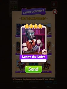 x1 Lenny the Lefty Coin Master trading card RARE By CardieB1990 Super Fast Disp - Picture 1 of 1