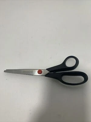 MUNDIAL Red Dot 665 8-1/2" Lightweight Pinking Zig Zag Shears Scissors - Image 1 of 4