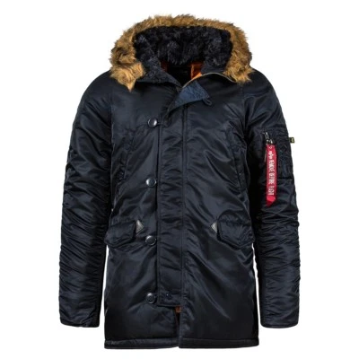 Parka/abrigo de nailon Alpha Industries Slim Fit N-3B para clima frío Foto 1 de 4