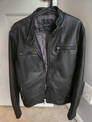 Chaqueta de cuero negra Pronto Uomo Foto 1 de 3