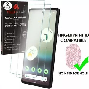 2x TECHGEAR Finger ID VETRO TEMPERATO protezione schermo per Google Pixel 7 (5G) - Foto 1 di 9